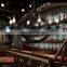Loft Pendant Lamp Retro American Industrial Black Iron Round Chandelier Light For Living Room, Dining Room Light Bar Lamp