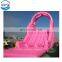 Wholesale customized theme pink inflatable kids dry slide with ocean ball pool