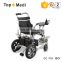 portable folding lightweight wheelchair electric power wheel chair with 24V 12AH lithium battery