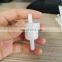 White Plastic In-line Gas Fuel Filter for Motorcycle Motorbike Scooter