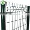 8ft high Pvc Sale home garden V folds welded mesh fence 3D bending fence