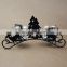Modern Antique Black Christmas Deer Shape Candle Holder Set For Home Decor Christmas Decoration