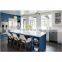 Modern blue Luxury lacquer kitchen cabinet custom shaker design