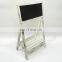 Wholesale rustic white wooden blackboard freestanding easel wooden decorative shelf wood chalkboard