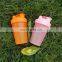 Sport 400ml Blender Printing Black OEM Private Label Custom Logo Low MOQ Plastic Gym Shaker Bottle Protein