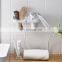New Arrival Popular No Drill Wall Mounted Hair Dryer Holder Bathroom Plastic Storage Rack