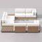modern simple outdoor wooden fabric recliner garden sofa set 7 seater living room furniture modern designs