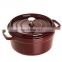 24cm Oval enamel cast iron casserole