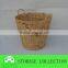 natural water hyacinth handmade laundry basket with liner and handle