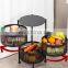 Kitchen storage rotatable shelf 3/4/5 layers vegetable or fruit storage rack