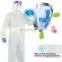 Disposable Protective Coveralls Unisex Waterproof SF/PP/SMS Elastic Cuff with Hood Individual Pack Disposable Coverall