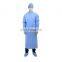 Anti-Static Easy Breathe Unisex Protective 45g SMS Disposable Isolation Gown