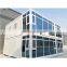 China 60sq cheap luxury ready made modern prefab flatpack tiny house  two floor container house