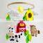 Hot Product Farm Decor Nursery Animals Mobile Crib Mobile Baby Felt Flower Mobile Wholesale in Vietnam