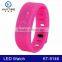 2015 cheap promotional silicone sports led bracelet relojes for men
