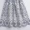 2025 European and American Summer New Fashionable Contrast Embroidered Sleeveless Long Belt Dress for Women