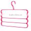 plastic trousers hanging clothes rack for family clearing up