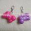 Pet Dog Safety LED Collar Pendant Tags Bone Flashing Blinking Glow Light