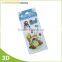 2015 Latest technology 3D puffy sticker with glitter
