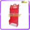 retail digital products promotion plastic hooks corrugated hooking floor display stand