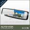 Touch screen car rear view mirror monitor