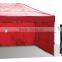 3*6M quick large red fireproof easy up folding tent with extra shade