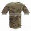 100% cotton collarless o-neck short sleeves military men A-TACS AU custom camouflage t shirts