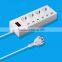 4 outlets 6 usb smart extention socket for iPhone6 6S iPad mini LG Samsung Galaxy HTC Nexus