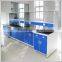 Lab experiment use steel laboratory work bench with drawer and sink