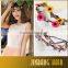 2016  New Premium Wholesale Products Bohemian Headband Rose Flower Braided Leather Elastic Hairband