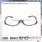 Gradient color and pattern with shiny coating plastic glasses