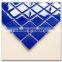 irregular shape blue color crystal glass mosaic tile
