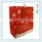 Wholesale Christmas Decorations Red Christmas Tree Printed Custom Paper Shopping Bag