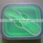 foldable silicone microwave safe lunch box