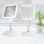 makeup mirror square LED lighted vanity mirror with base Powerme cosmetic