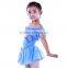 C2132 hot sale blue ballet costumes for girls wholesale kids ballet dance costumes