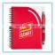 Cheap custom 0.5mm PP material notebook for brand advertising