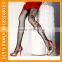 New Fashion Sexy Women Japanese Stocking Anime Thigh High Silk Stocking With Black Flower PGSK-0108