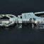 new design high quality silver metal custom keychain