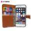 Retail packaging brand mercury colorful convas diary cover leather wallet phone case pouch with card slot for apple iphone 6
