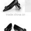 OW91 Hotest Black Patent PU flat pointed toe good quality for ladies shoes