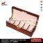 5-slot Wooden Mens Watch Box with Metal Lock Storage Organizer Collection