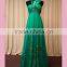 Green halter bridesmaid dress for fat