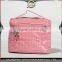 Cheap pink color waterproof cosmetic toilet bag