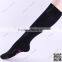 Solid grey and black knee high socks with flower pattern bottom