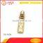 Light gold high standard gold plating zipper puller for handbags accessories