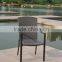 Rattan furniture restaurant wicker dining stacking arm chair YC301