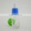 China supplier empty 10ml tempered cap glass bottle