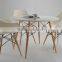 White Plastic Dining Chair, Plastic And Wooden Chair