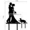 Personalized Mr and Mrs Wedding Silhouette Cake Topper Custom Last Name Topper